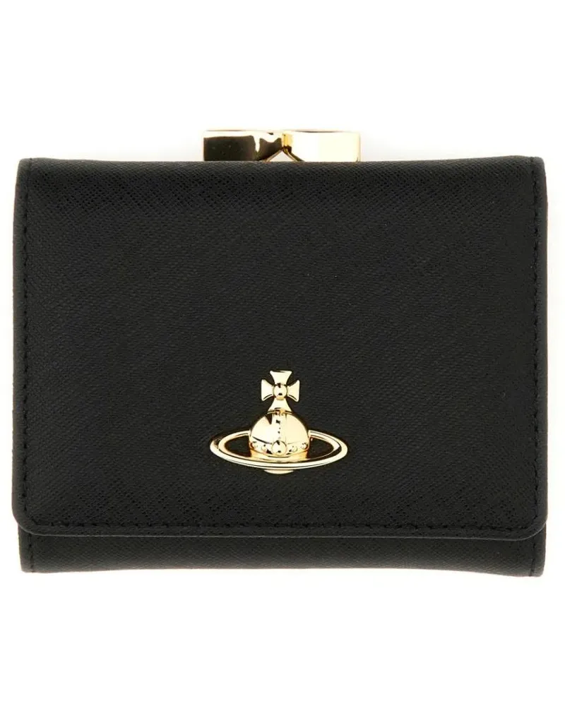 Vivienne Westwood Portemonnaie "Orb" Wallet schwarz Schwarz