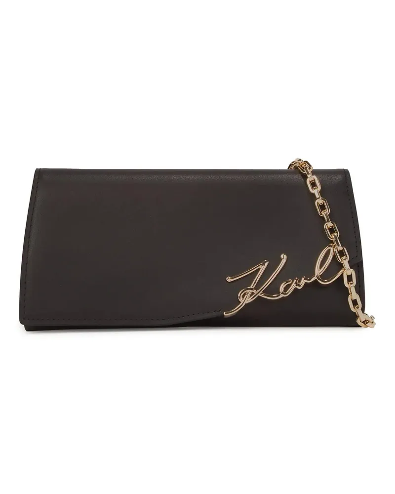 Karl Lagerfeld Portemonnaie K/SIGNATURE CROSSBODY-GELDBÖRSE schwarz Schwarz