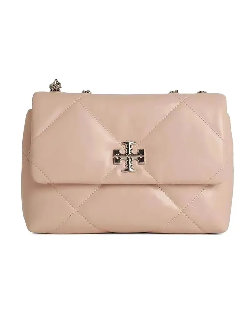 Tory Burch Hobo Bags Kira Diamond Quilt Small Convertible Shoulder Bag pink Rosa