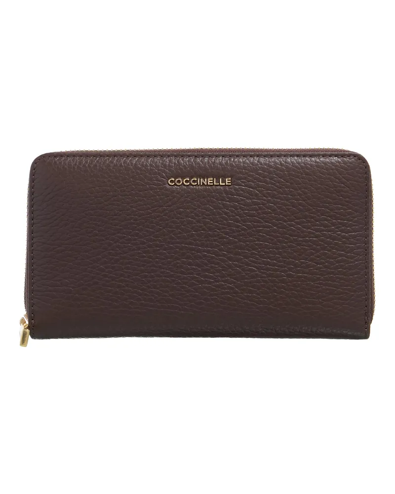 Coccinelle Portemonnaie Metallic Soft braun Braun