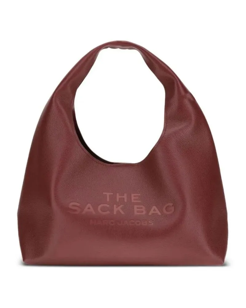 Marc Jacobs Hobo Bags Textured Leather Shoulder Bag With Rounded Top Han rot Rot