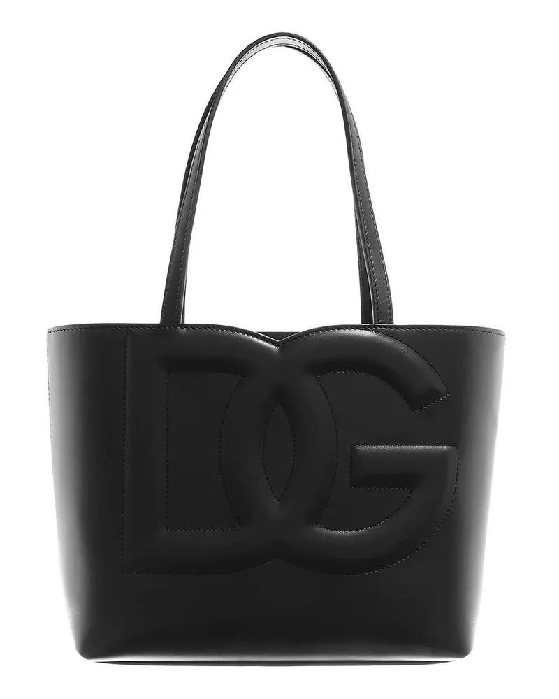Dolce & Gabbana Shopper Shopping Dg Logo schwarz Schwarz