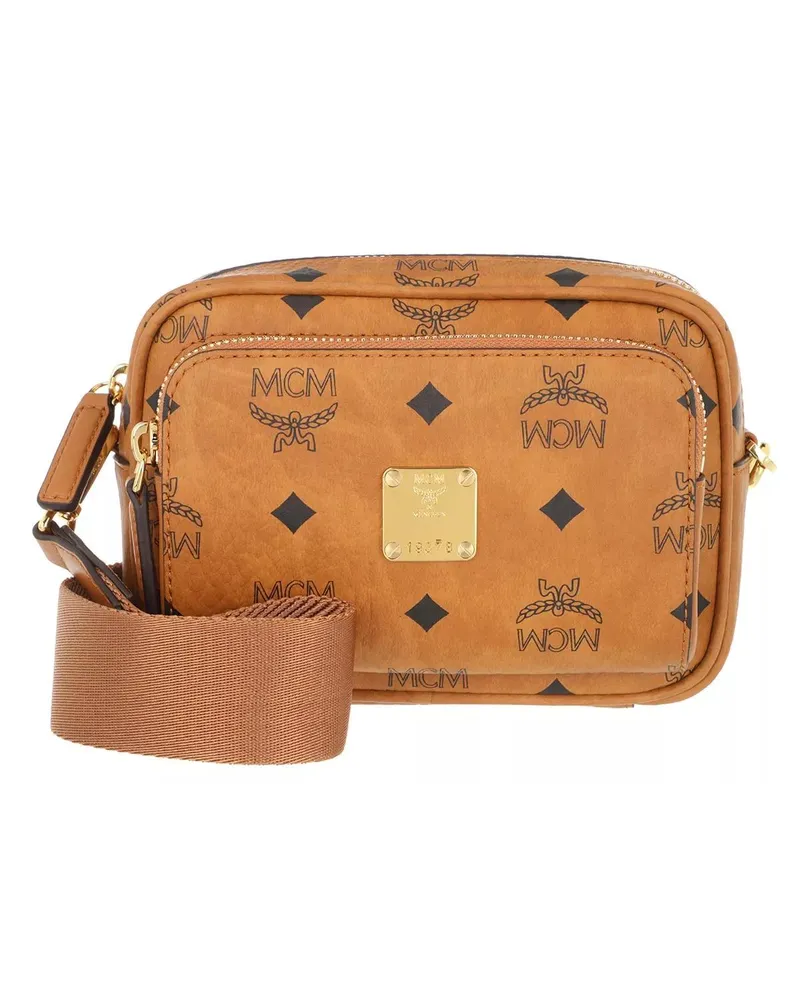 MCM Crossbody Bags Aren Visetos Crossbody Cognacbraun