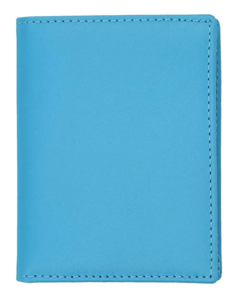 Comme des Garçons Portemonnaies Bifold Wallet With Vibrant Blue Exterior blau Blau
