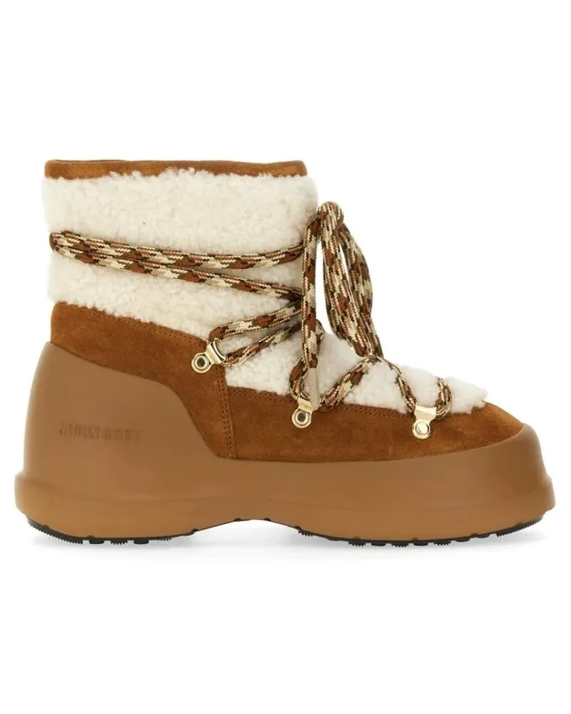 Moon Boot Stiefel Mid-Height Suede And Shearling Stivale Luna Boots braun Braun