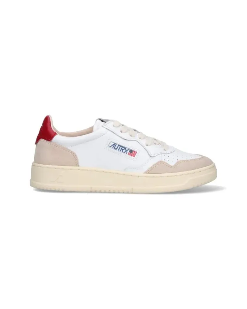 AUTRY Low-Top Sneaker "Medalist" Low-Top Sneakers White rot Rot