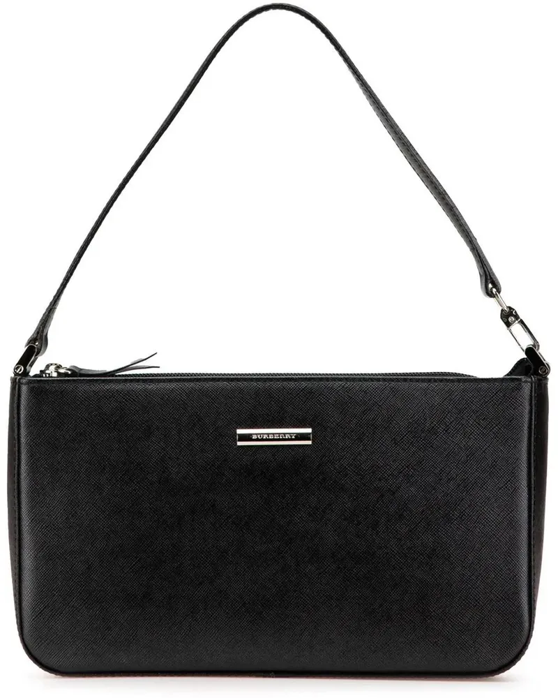 Burberry Hobo Bags Leather Shoulder Bag schwarz Schwarz