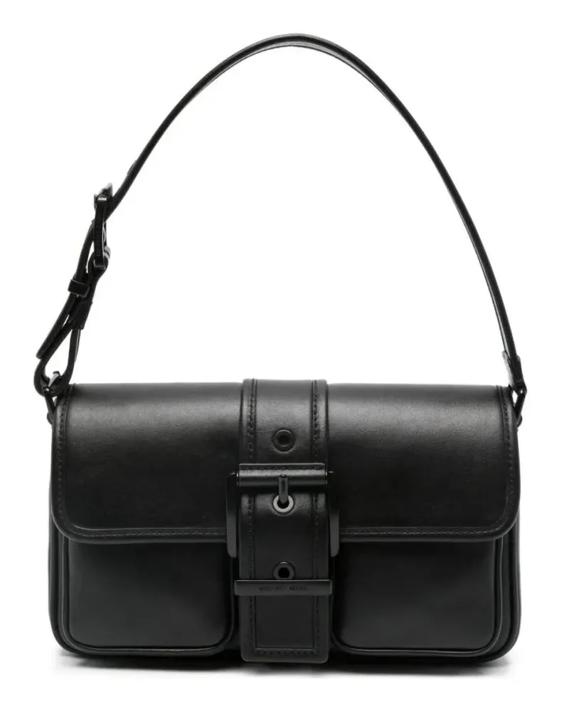 Michael Kors Hobo Bags Shoulder Bag In Vitello Leather schwarz Schwarz