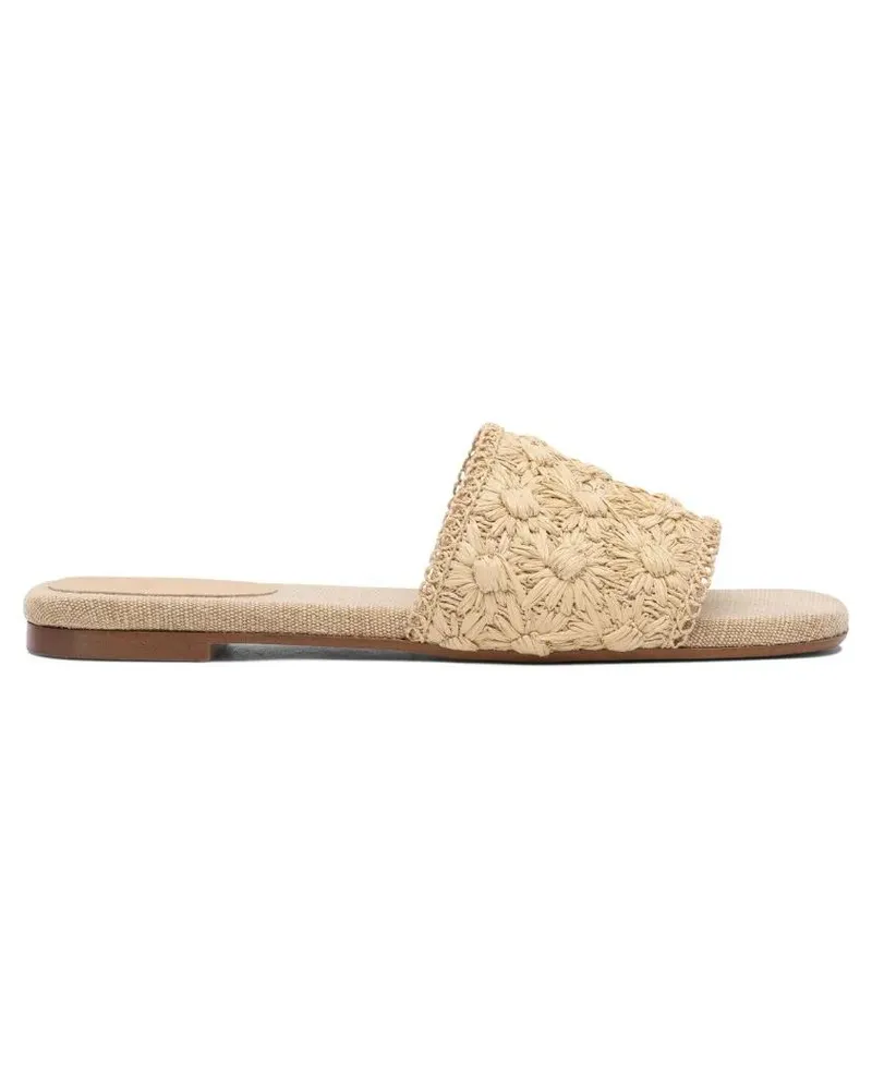 Castañer Sandalen Beige Raffia Polythene Sandals beige Beige