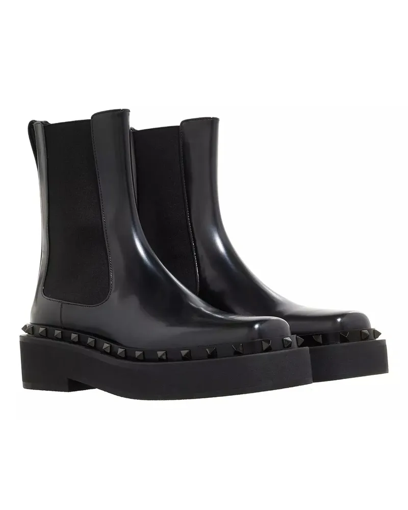 Valentino Garavani Boots & Stiefeletten Beatle Rockstud Boot Schwarz