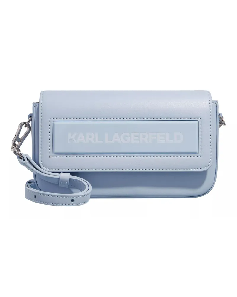 Karl Lagerfeld Hobo Bags Icon K Sm Flap Shb Leather blau Blau