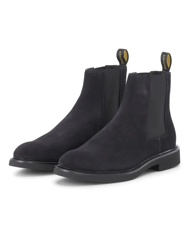 Doucal´s Low-Top Sneaker Boots aus Veloursleder schwarz Schwarz