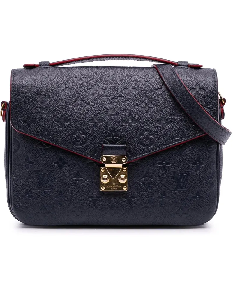 Louis Vuitton Hobo Bags Monogram Empreinte Pochette Metis blau Blau