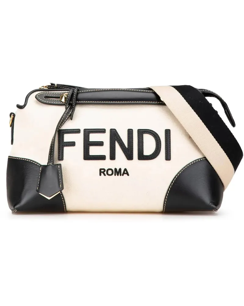 Fendi Hobo Bags Medium Canvas By The Way Satchel schwarz Schwarz