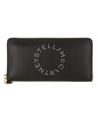 Stella McCartney Portemonnaie Zip Wallet Schwarz