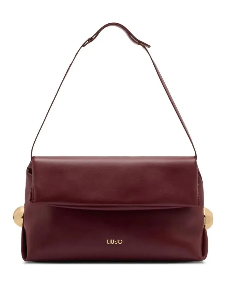 Liu Jo Clutches Bordeaux Clutch With Gold-Tone Geometric Accents schwarz Schwarz