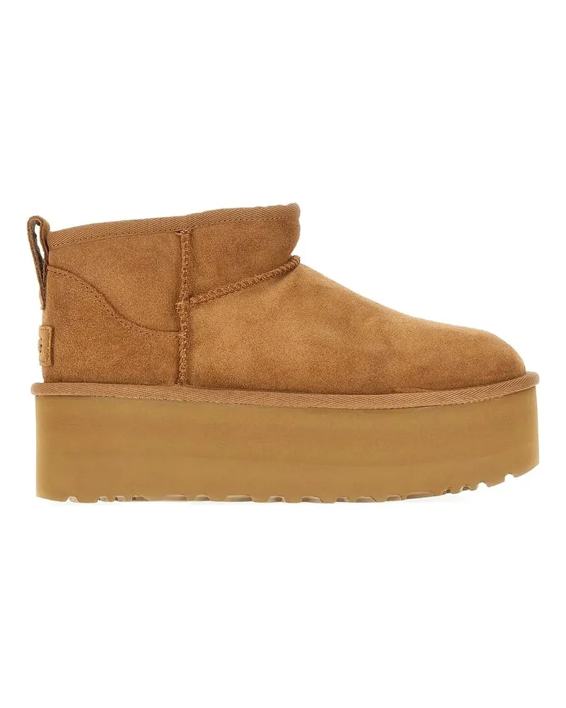 UGG Stiefel 'Classic Ultra Mini Platform' Ankle Boots braun Braun