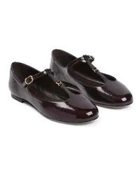 Chloé Loafers & Ballerinas Plum Purple Marcie Ballerina Flats Schwarz