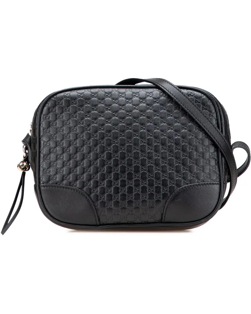 Gucci Hobo Bags Microssima Bree Crossbody schwarz Schwarz