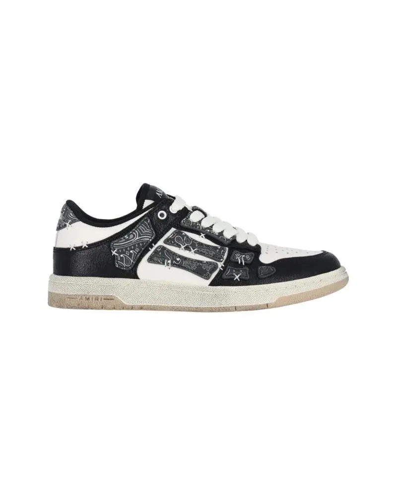 Amiri Low-Top Sneaker Low-Top White Leather Sneakers With Contrast Detai schwarz Schwarz