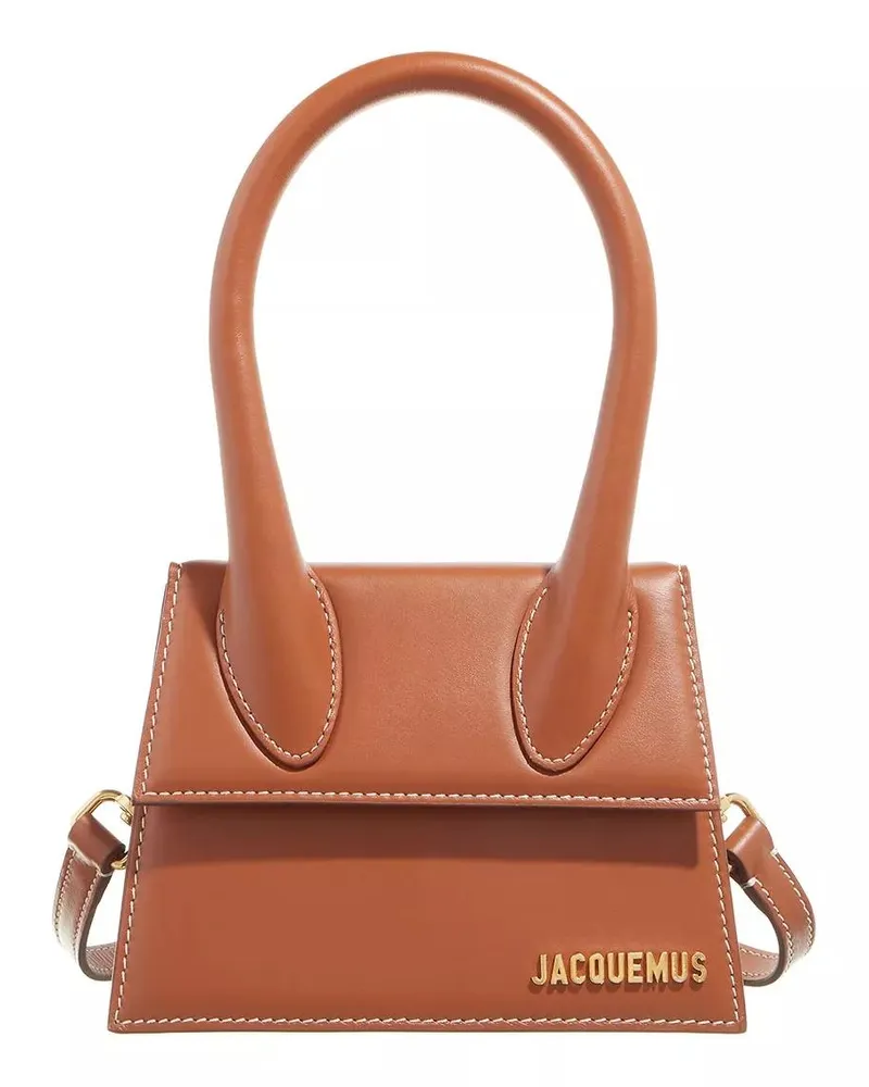 Jacquemus Shopper & Totes Le Chiquito Moyen Top Handle Bag Leather cognacbraun Cognacbraun