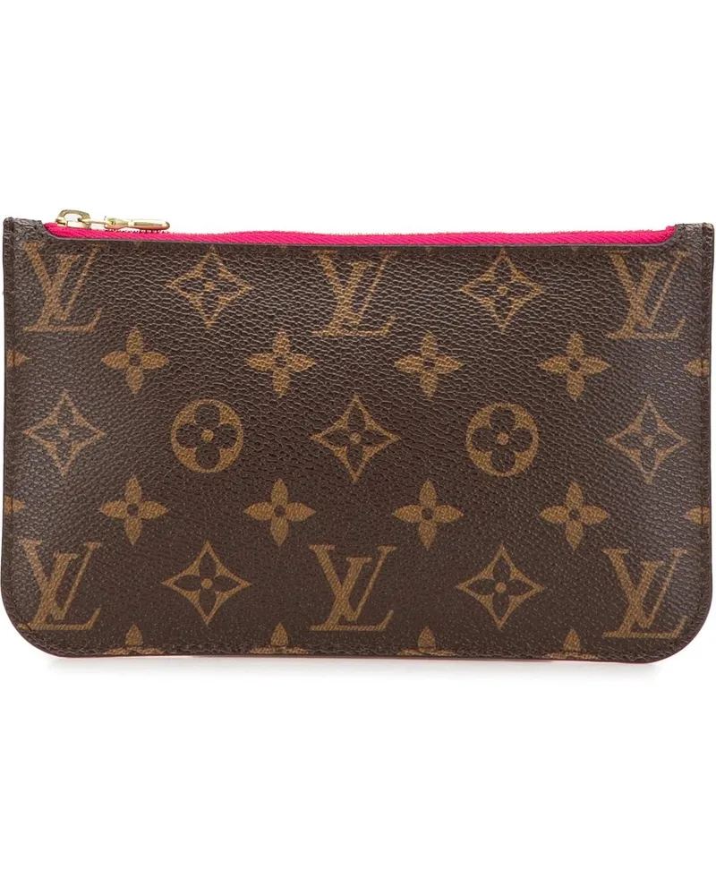 Louis Vuitton Kosmetiktaschen 2015 Monogram Neverfull Pouch braun Braun