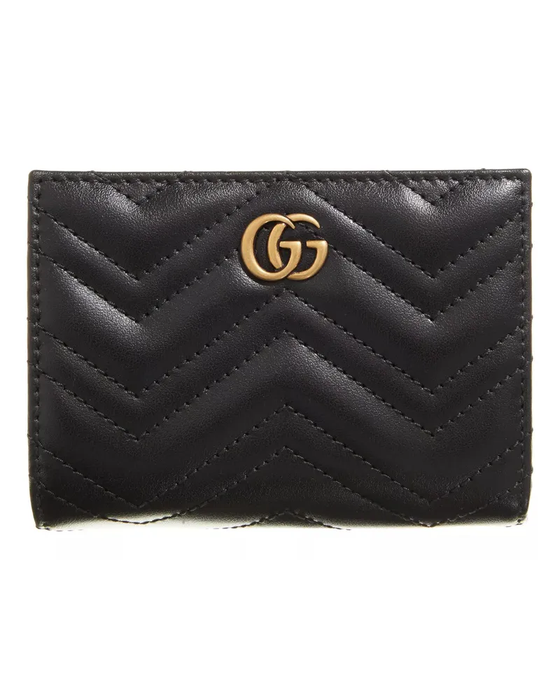 Gucci Portemonnaie Wallet Trapunta schwarz Schwarz