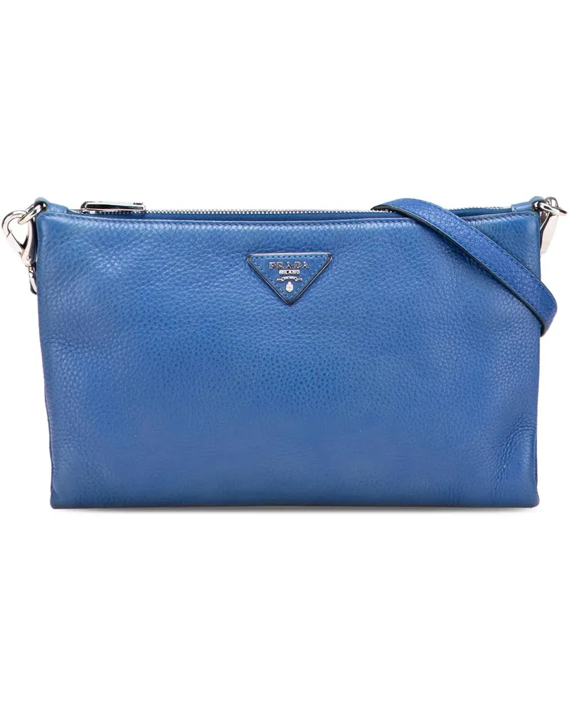 Prada Hobo Bags Vitello Daino Crossbody blau Blau