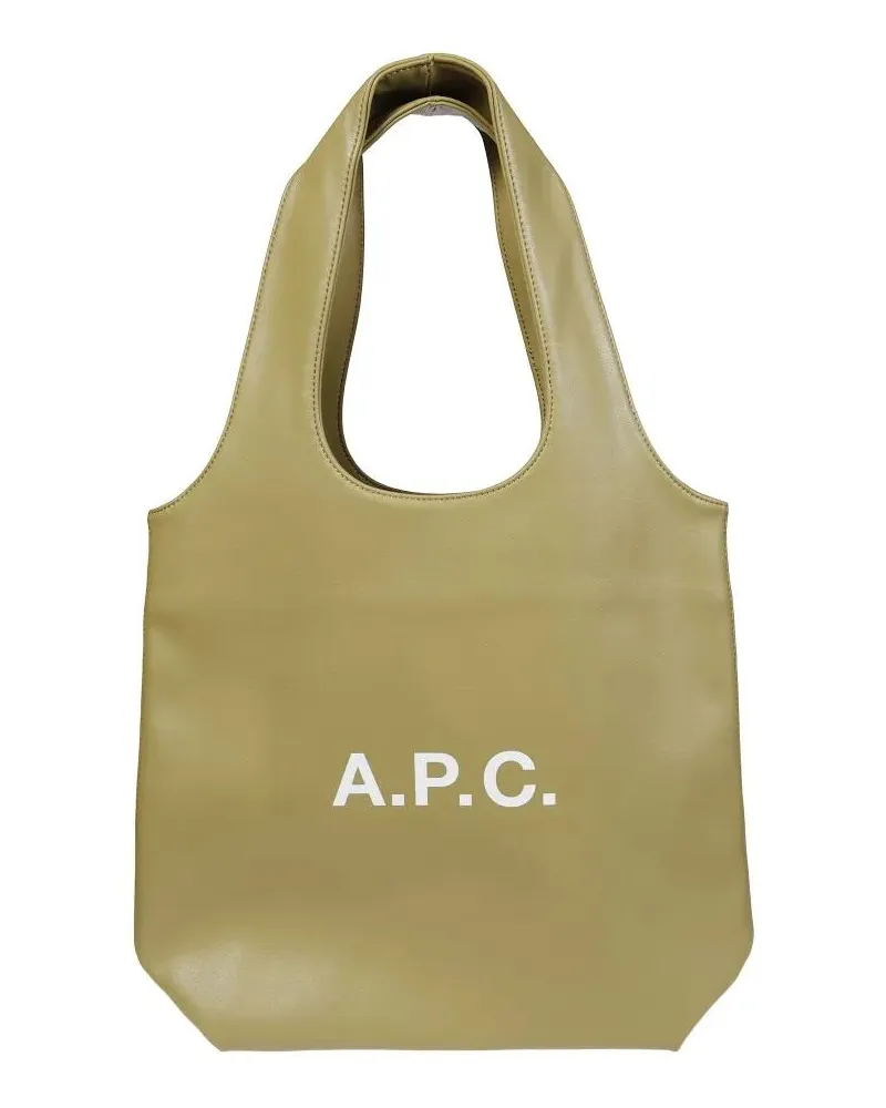 A.P.C. Shopper & Totes Small Tote With Cut-Out Handle grün Grün
