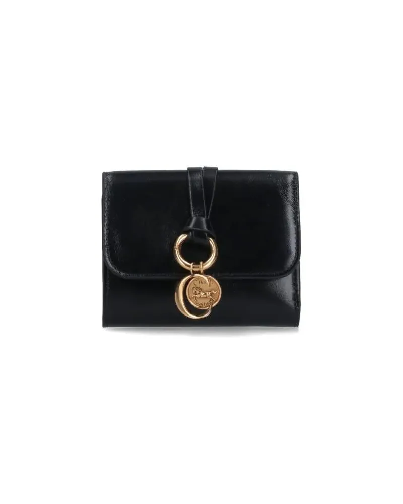 Chloé Portemonnaie Alphabet' Wallet – Black schwarz Schwarz