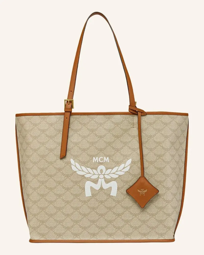 MCM Shopper Tote Bag Himmel Shopper in Lauretos beige Beige