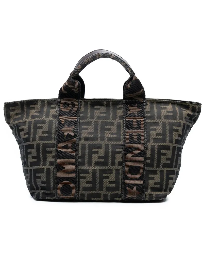 Fendi Crossbody Bags Zucca Canvas Handbag braun Braun