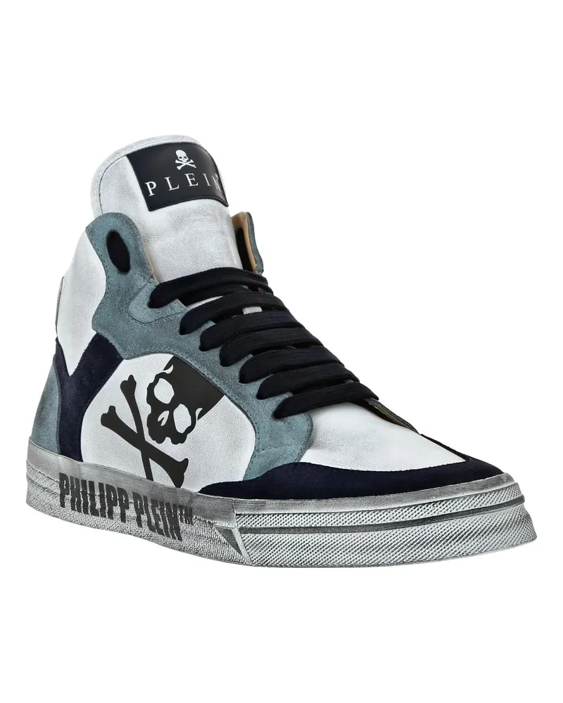 Philipp Plein Low-Top Sneaker High-Top Turnschuhe Retrokickz weiß Weiß