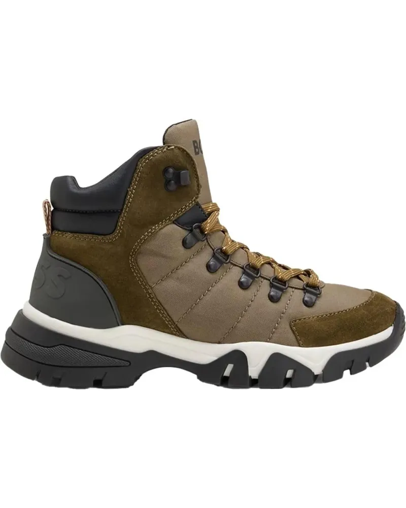 HUGO BOSS Stiefel Chester Halb Hiking Boots grün Grün