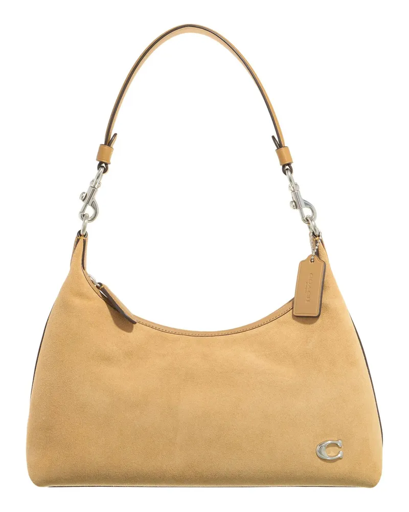 Coach Crossbody Bags Mixed Leather Suede Juliet Shoulder Bag beige Beige