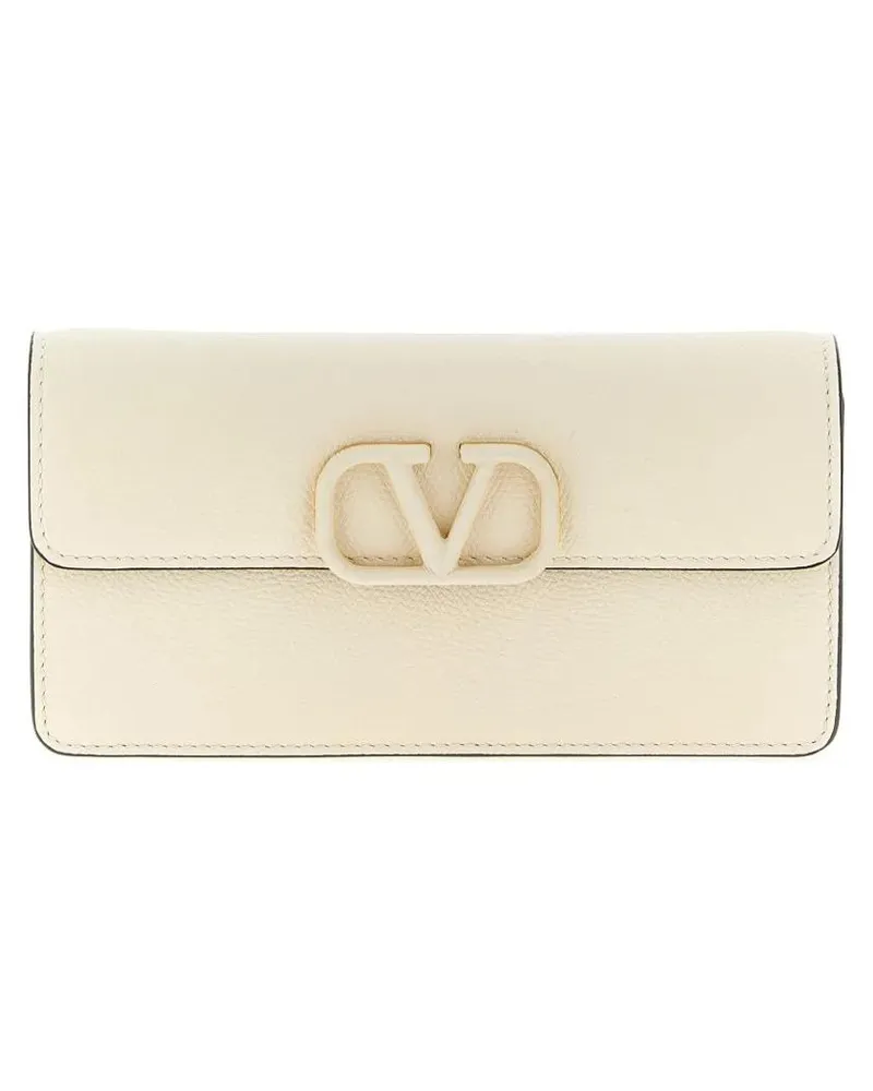 Valentino Garavani Portemonnaie Wallet On Chain Vlogo Signature beige Beige