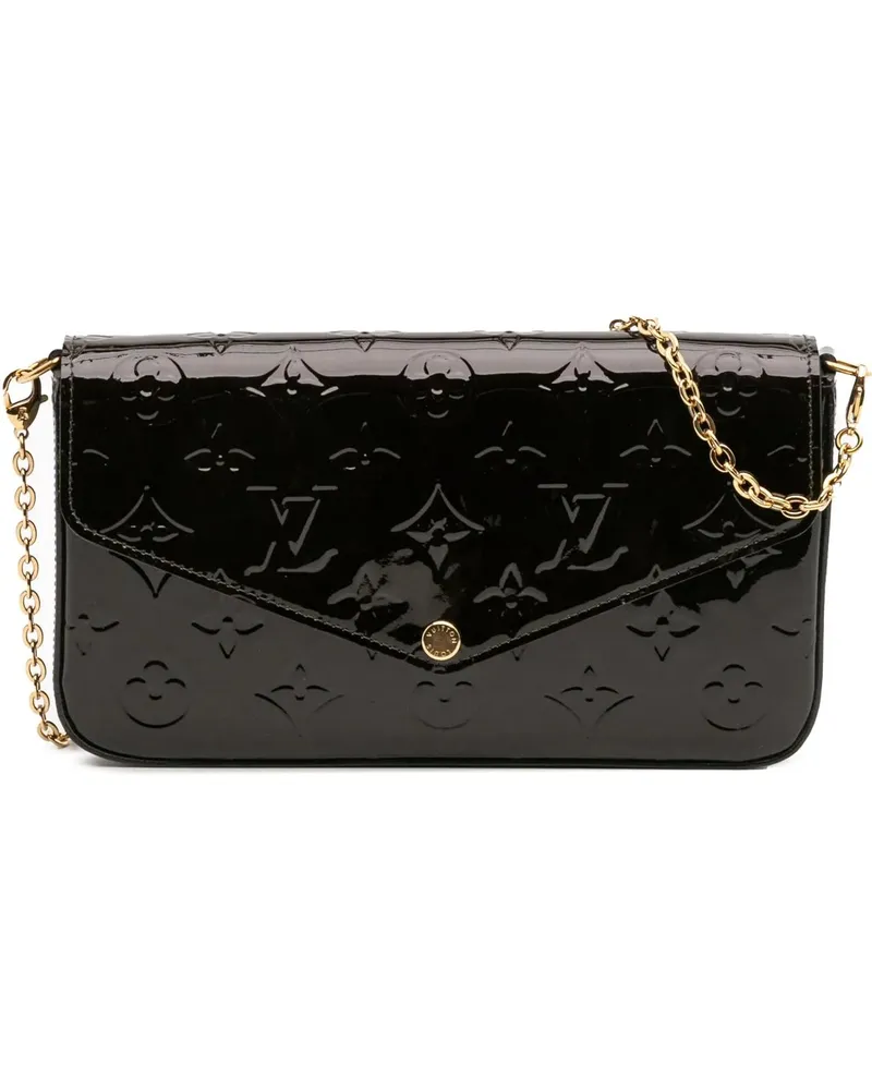 Louis Vuitton Hobo Bags Monogram Vernis Pochette Felicie orange Orange