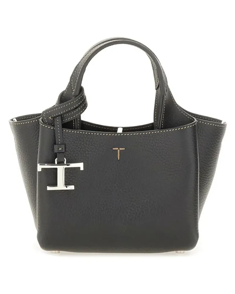 TOD'S Shopper & Totes Micro Leather Bag grau Grau
