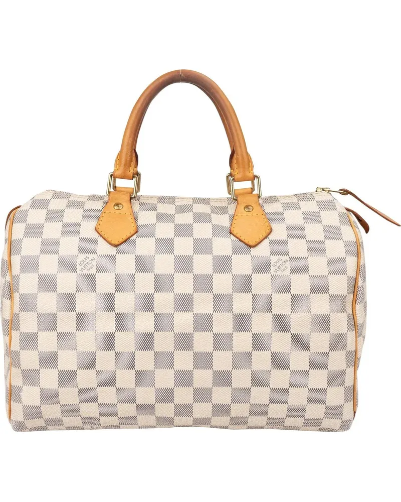 Louis Vuitton Crossbody Bags  Damier Azur Monogram Speedy 30 Handb weiß Weiß