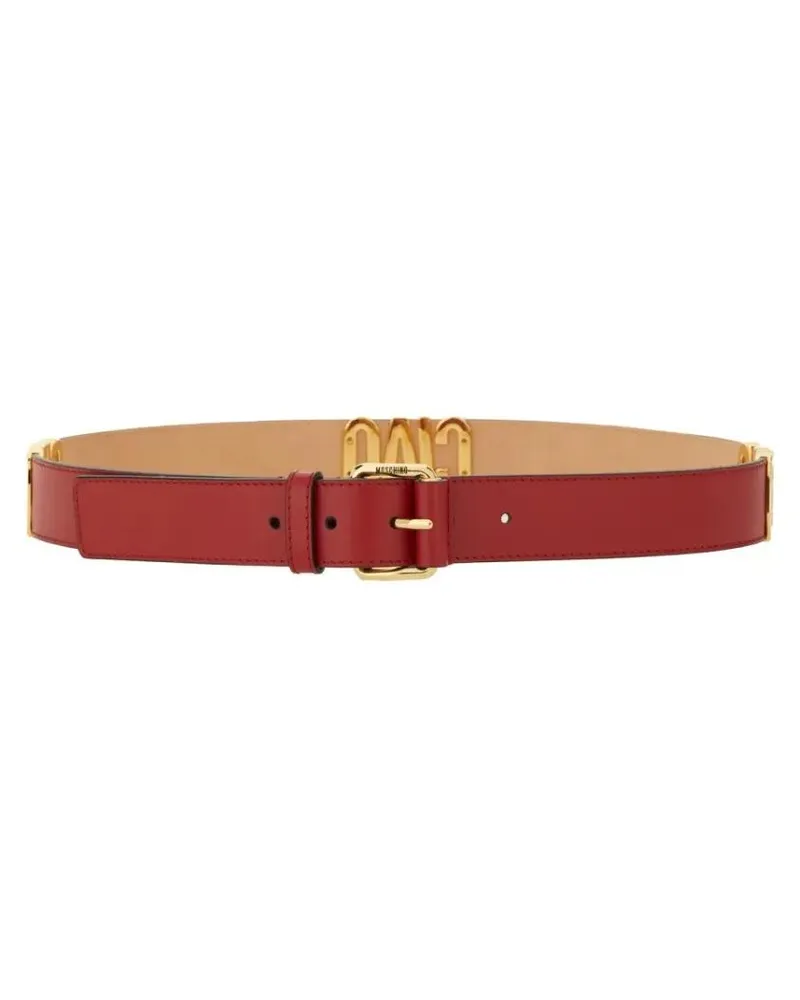 Moschino Gürtel "Hello" Belt rot Rot