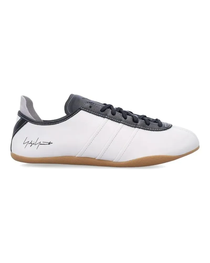 Y-3 Low-Top Sneaker Low-Profile Leather Sneakers With Iconic 3-Stripes weiß Weiß