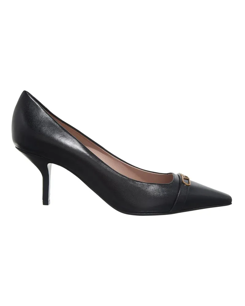 Emporio Armani Hohe Schuhe Decollete Nappa schwarz Schwarz