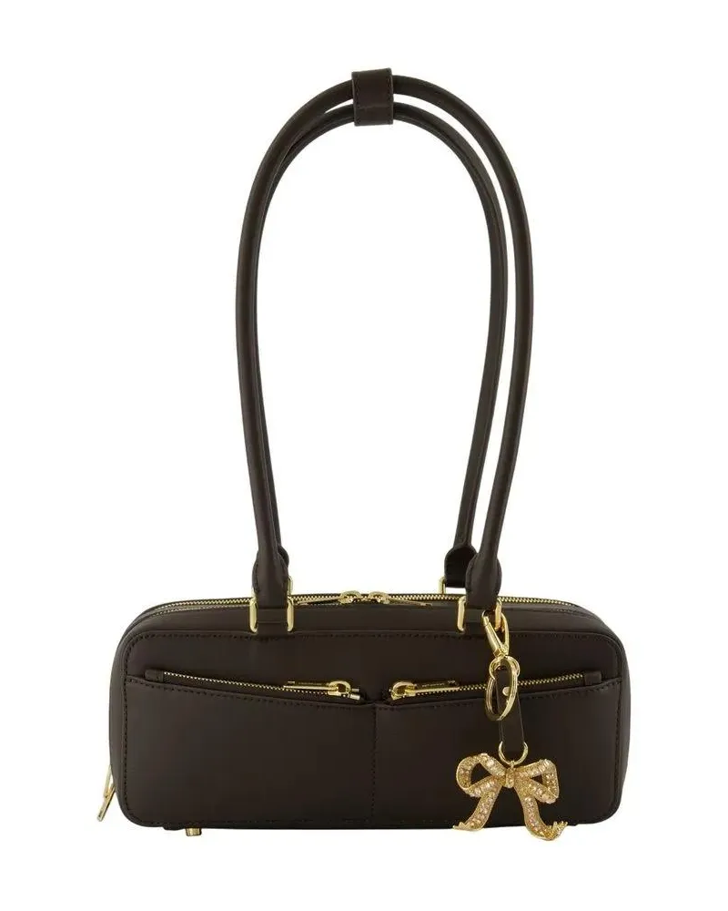 Self-Portrait Hobo Bags Baguette With Charm Shoulder Bag - Leather - Brown braun Braun