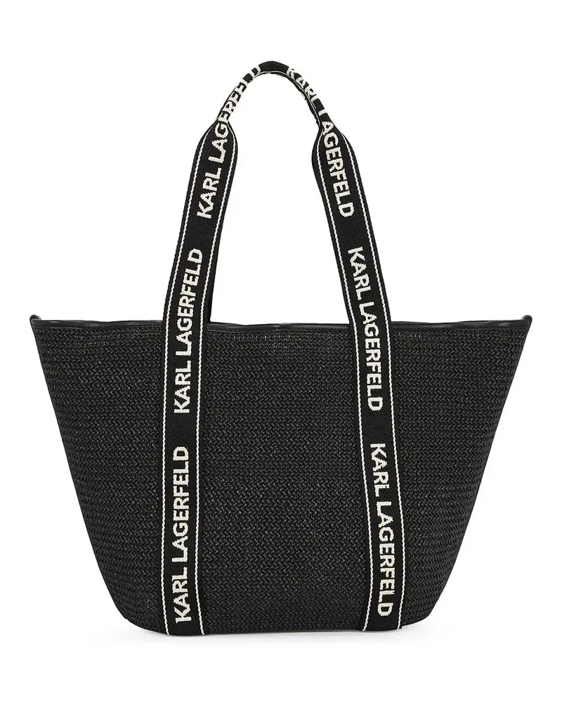 Karl Lagerfeld Shopper SIGNATURE SMALL RAFFIA schwarz Schwarz