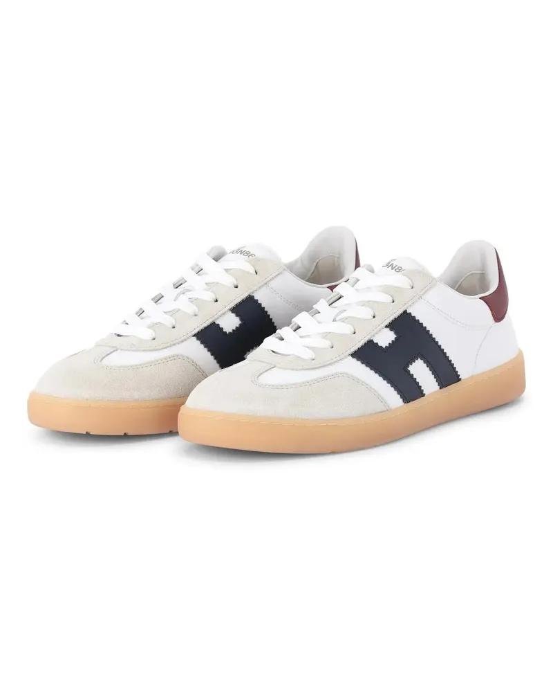 Hogan Low-Top Sneaker Sneaker aus Leder weiß Weiß