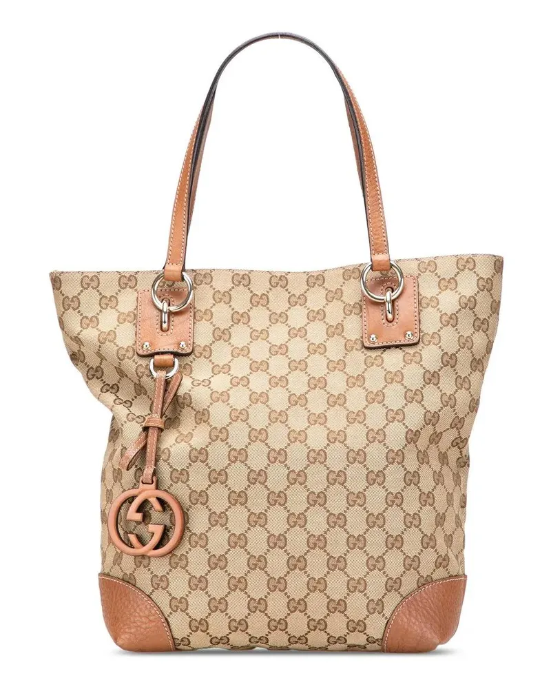 Gucci Shopper GG Canvas GG Charm Tote braun Braun