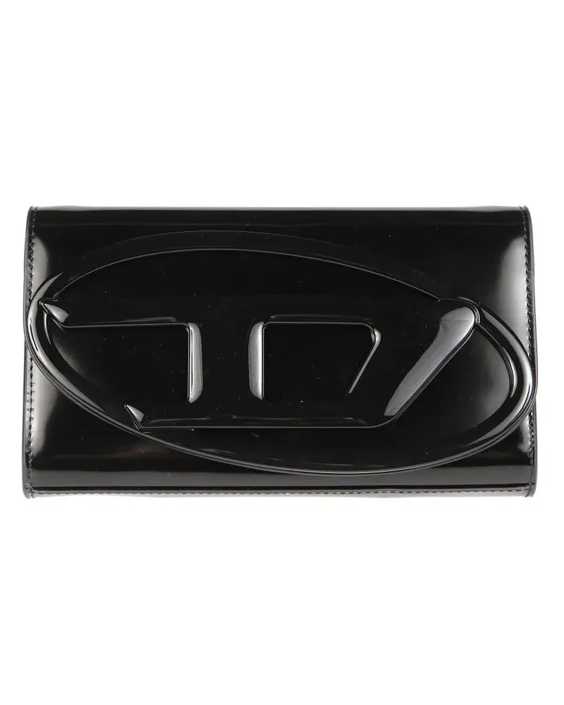 Diesel Portemonnaie Detachable Strap Wallet With Glossy Finish schwarz Schwarz