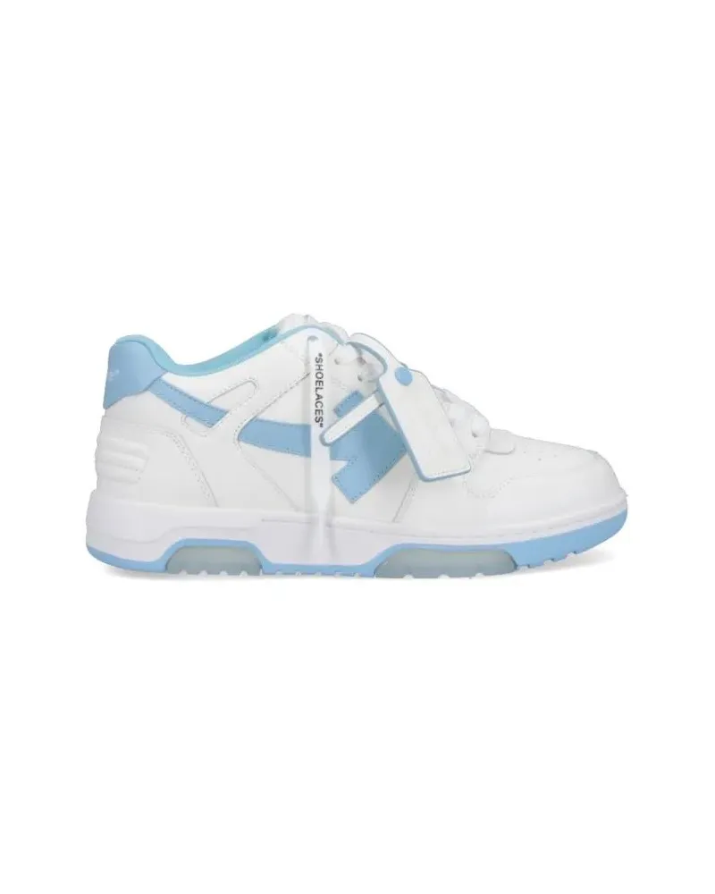 OFF-WHITE Low-Top Sneaker Low-Top Sneakers With Leather Upper And Iconic Acc blau Blau