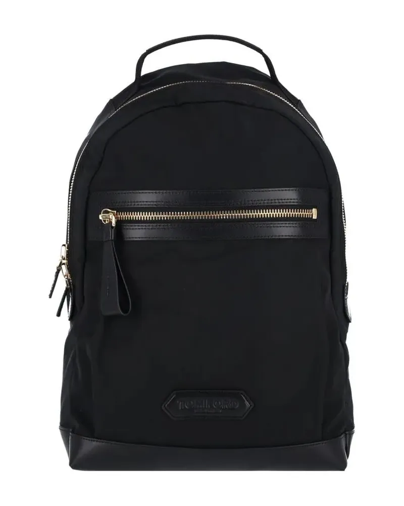Tom Ford Rucksäcke Logo Backpack – Black schwarz Schwarz