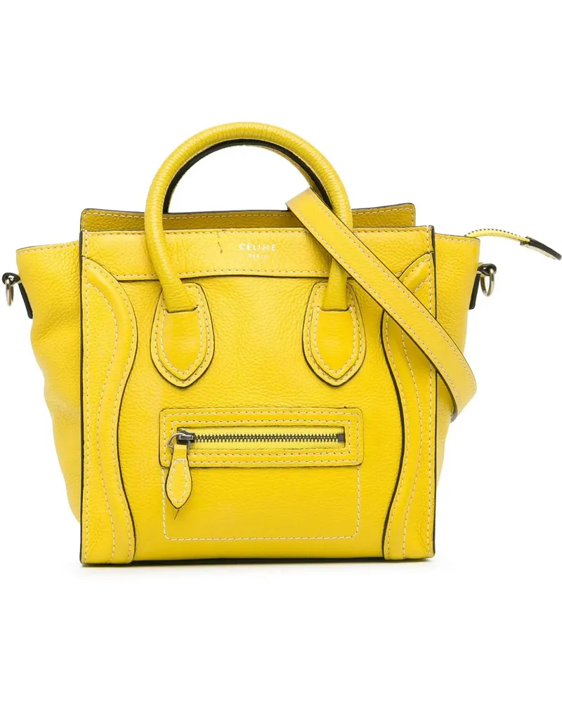 Celine Hobo Bags Nano Luggage Tote gelb Gelb